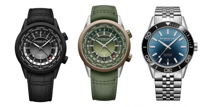 RAIMOND WEIL LANÇA EDIÇÃO LIMITADA FREELANCER DIVER GENEVA 2760 e FREELANCER GMT WORLDTIMER 2765