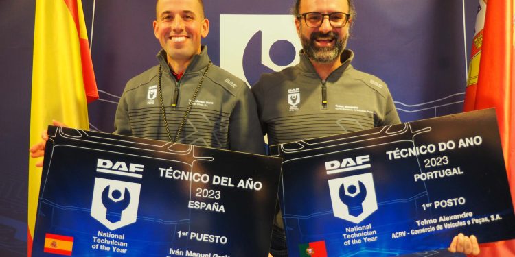 DAF premeia o Técnico do Ano de Espanha e Portugal 2023