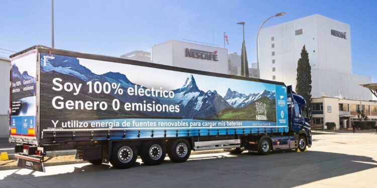 Nestlé – primeiro camião 100% elétrico da Renault Trucks em Espanha