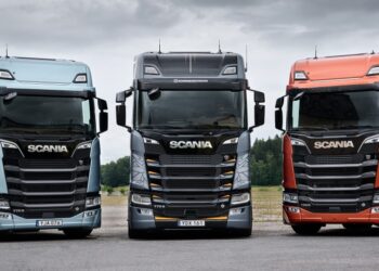 Scania com nova bateria AGM
