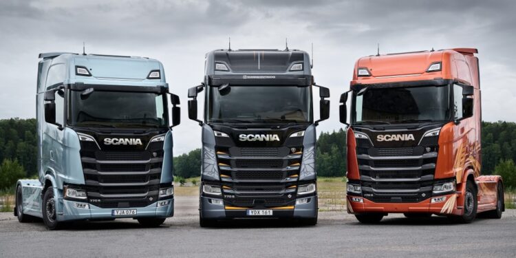 Scania com nova bateria AGM