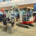 TESTE Takeuchi TB216 escavadora híbrida com garra DMS
