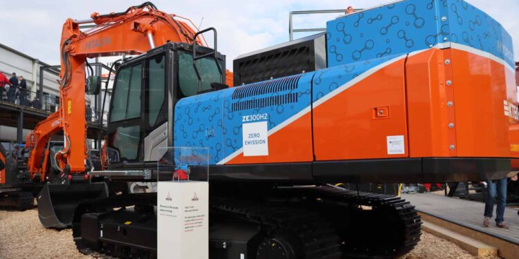 Hitachi e Deutz juntas nas escavadoras movidas a hidrogénio