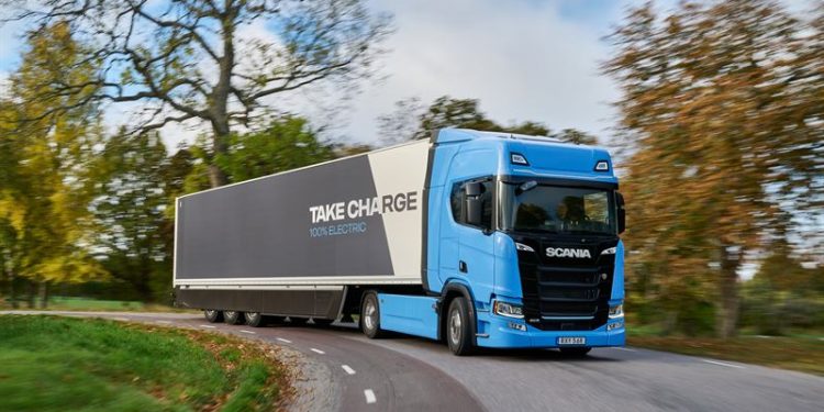 Scania otimiza a eletrificação do transporte pesado